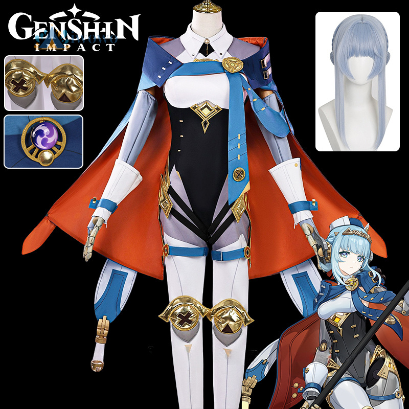 Anime Cosplay Outfit Girl - Genshin Impact Ineffa Косплей Костюм Парик