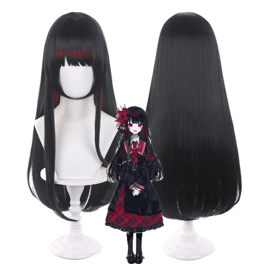 Anime Cosplay Girl With Black Hair - Парик для косплея Аниме Никаидо Хиро,