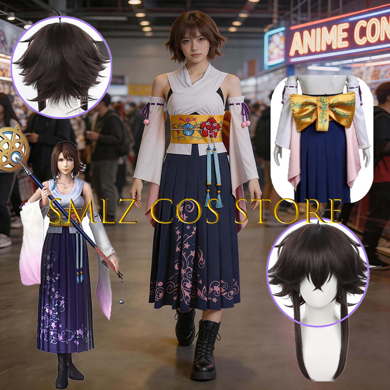 Anime Cosplay Wig - Костюм для косплея Yuna из FF10