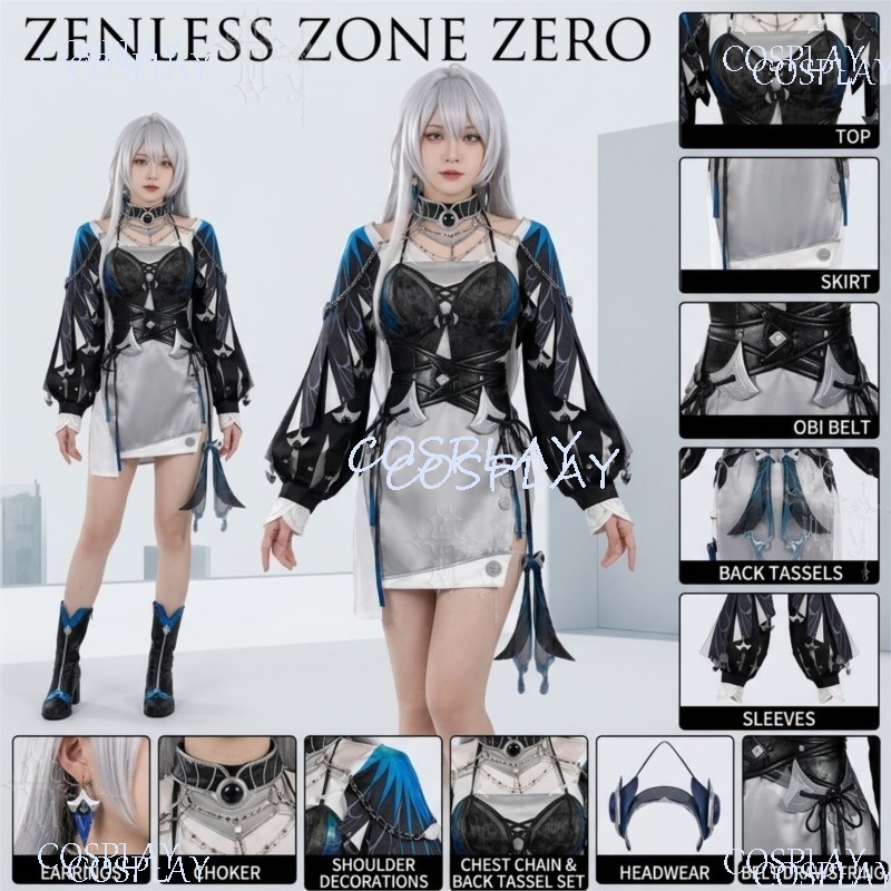 Anime Cosplay Zero Two - Костюм для косплея по игре Zenless