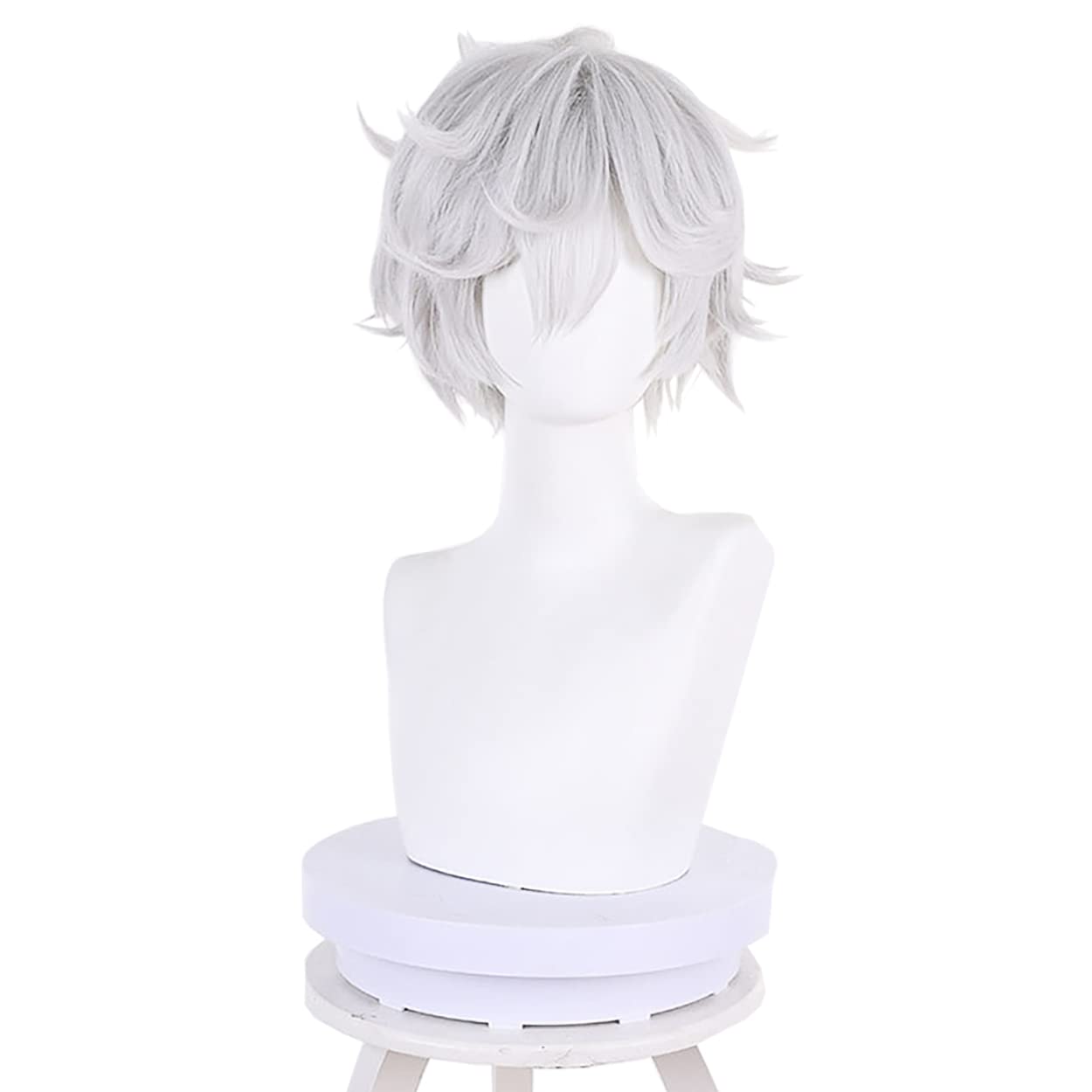 Cosplay Anime White Hair - Парик Gabimaru для косплея аниме Jigokuraku,