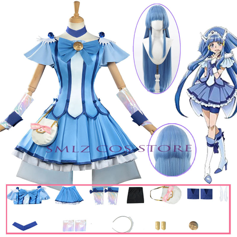Anime Cosplay Wig - Костюм для косплея Cure Beauty: платье,