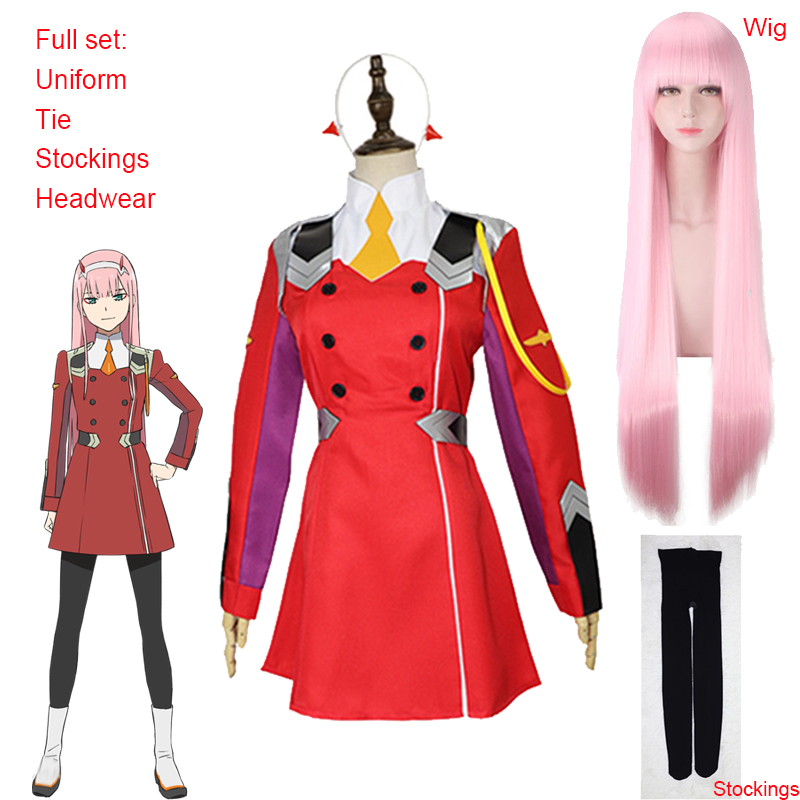Anime Cosplay Zero Two - Аниме 02 платья Дарлинг во франксе
