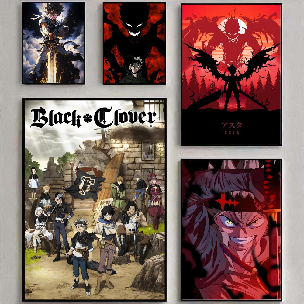 Black Clover Grimoire - Аниме B-Black Clover плакат плакат водостойкий