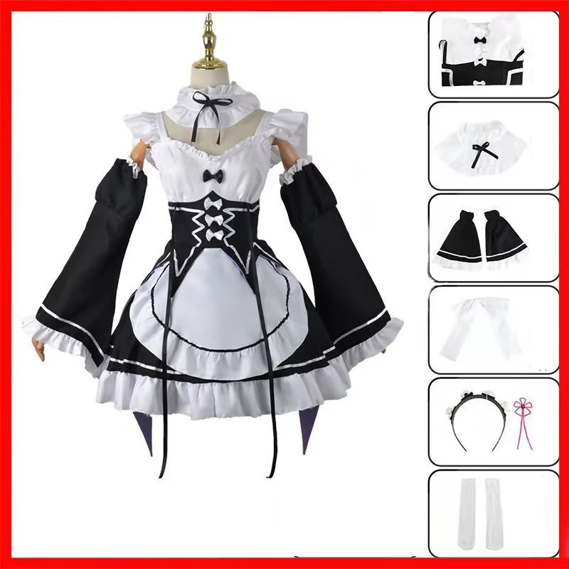 Костюм для косплея Рам и Рем и – обзор и цена Anime Cosplay Rem