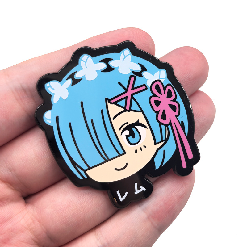 Металлические значки Ram Rem п – обзор и цена Anime Cosplay Rem