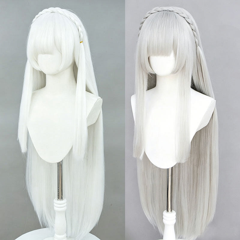 Парик для косплея Эмилии из ан – обзор и цена Cosplay Anime White Hair