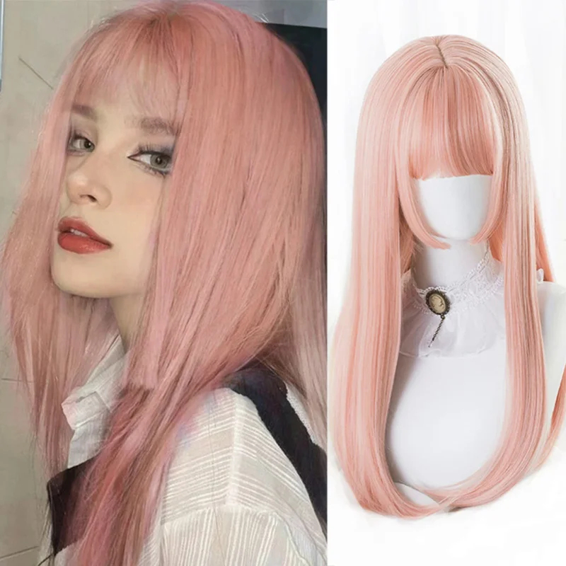 Синтетический парик Houyan 202 – обзор и цена Anime Cosplay Girl With Black Hair