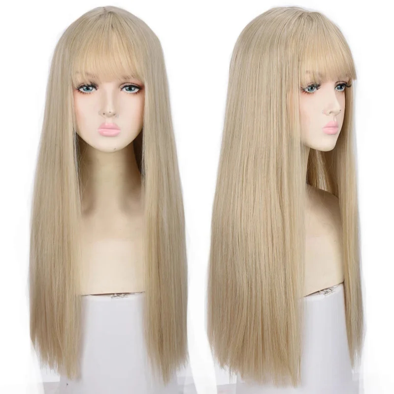 Синтетический парик Houyan 202 – обзор и цена Anime Cosplay Girl With Black Hair
