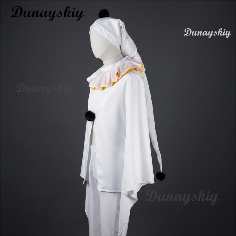 Костюм белого клоуна Пьеро для – обзор и цена Cosplay Anime White Hair