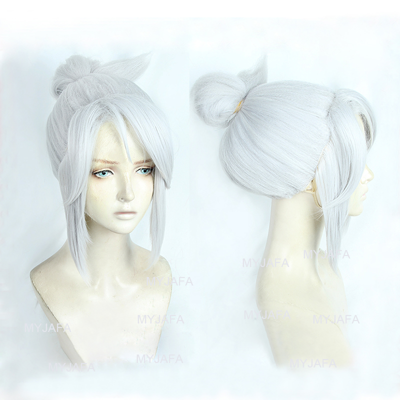 Высокое качество Jett Косплей  – обзор и цена Cosplay Anime White Hair