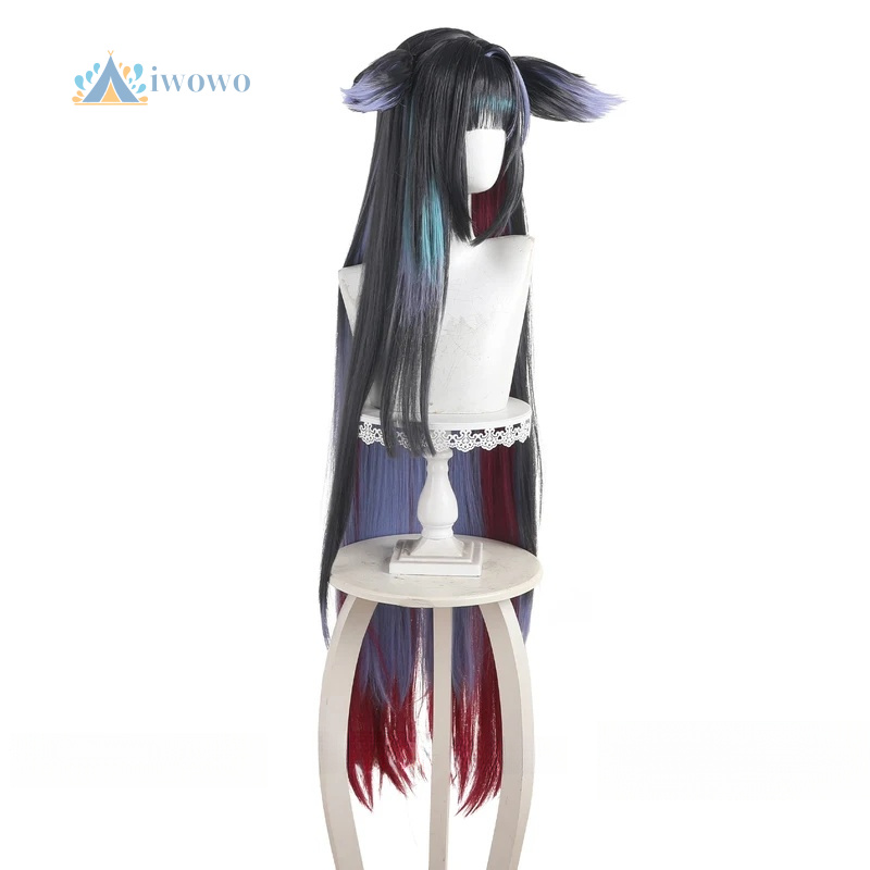 Парик для косплея Arknights Mi – обзор и цена Anime Cosplay Girl With Black Hair
