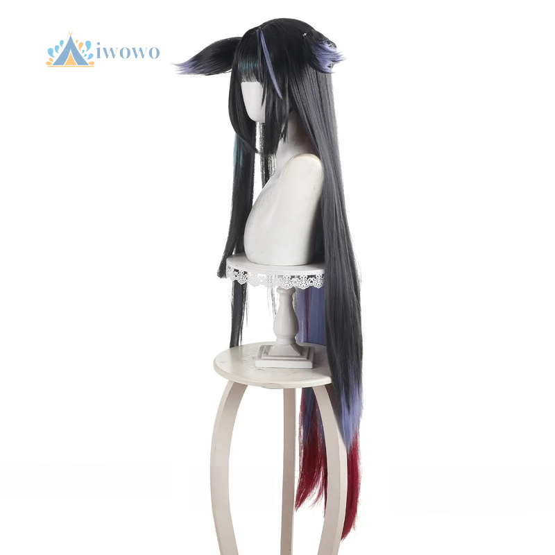 Парик для косплея Arknights Mi – обзор и цена Anime Cosplay Girl With Black Hair