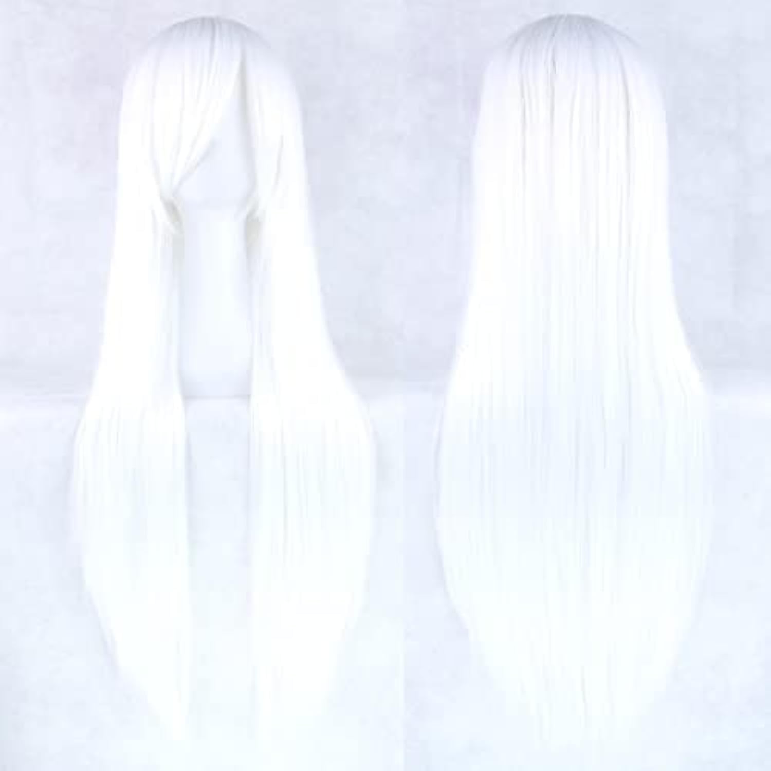 80 см длинные прямые парики из – обзор и цена Cosplay Anime White Hair